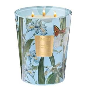 M&SENSE Jasmine Candles Highly Scented 3 Wick 35oz 150 Hours Burn Extra Large Jar Candles for Women, Natural Soy Wax Aromatherapy Candle for Stress Relief, Meditation, Yoga, Spa