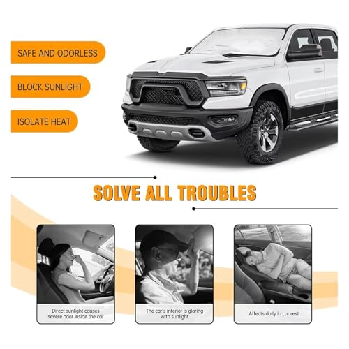 Pare-soleil de fenêtre avant pour Dodge RAM 1500 2019-2024