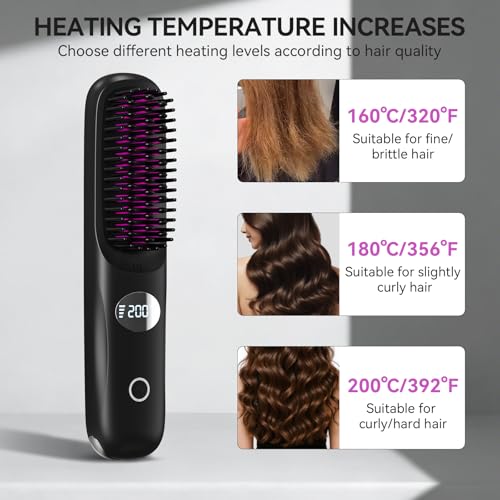 Go Brush Pro 2026 Cepillo Alisador de Pelo Iónico miniatura 2