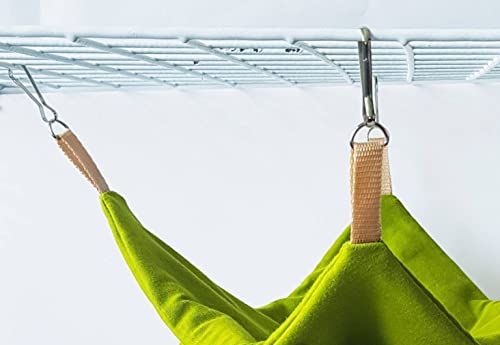 Image of Green Color Bird Nest House Hammock Hanging, Finch Cage Plush Fluffy Birds Hut Hideaway for Hamster Parrot Macaw Budgies Eclectus Parakeet Cockatiels Cockatoo Lovebird Green Cheek Conures