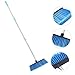 FOYTOKI Ergonomic Long Pole Broom Heavy Duty Stainless Steel Home Cleaning Device Indoor Broom Floor Brush