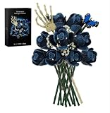 Corpse Emily Botanicals Ramo de rosas Juego de Bloques de Construcción Juguete Artificial Decoración de Flores Góticas Flores Marchitas Juego de Bloques de Construcción para Mujeres y Adultos Gótico