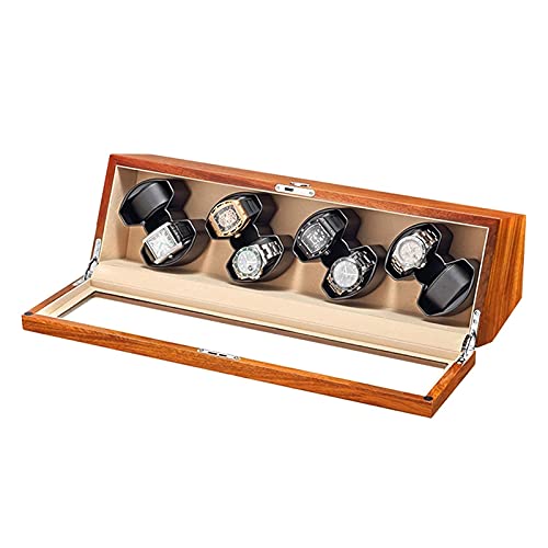 Organizador de Relojes Automáticos de Madera para Mesita de Noche con Alimentación USB Cómoda