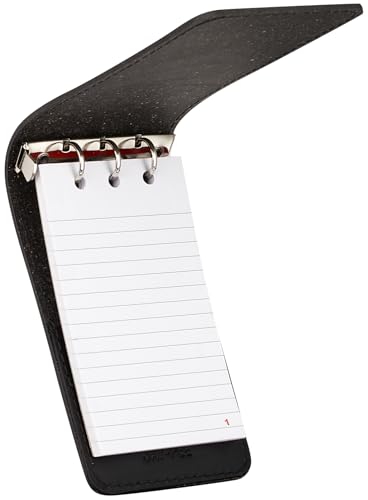 Carnet de notes à 3 anneaux métalliques JAY-PEE avec bloc-notes rechargeable