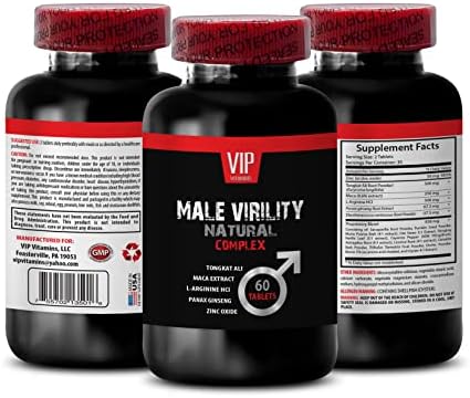 Energy Supplements for Men - Male Virility Pills - MACA, CATUABA, Muira PUAMA, Horny Goat Weed, Ginseng - Muira puama Herbal Supplements - 1B (60 Tablets)