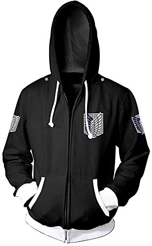 Ataque a los Titanes con Capucha, Sudadera de los Hombres Traje de...