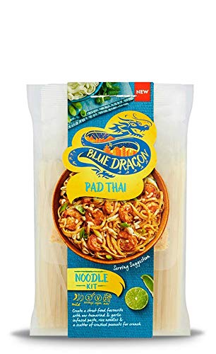 Blue Dragon PAD Thai Noodle KIT | No Preservative & Artificial Colors | SOYA, Peanuts and Nuts | Noodle Packet -265gm