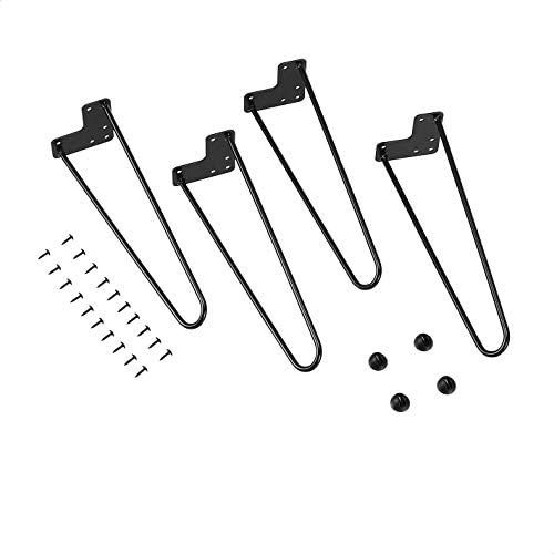 Amazon Basics AB-FN100-FB Black Furniture Legs, Hairpin, 40.6 cm Length, 7.6/20.3 cm Diameter