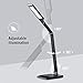 TaoTronics TT-DL048 Desk Lamp with 1000 Lux Bright Yet Eye-Caring LED Panel and 5 Color Modes, USB Port, 1-Hour Auto-Timer and Nightlight Function, Black