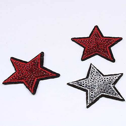 10 stuks pailletten-sterpatches, glitter-sterstickers, doe-het-zelf