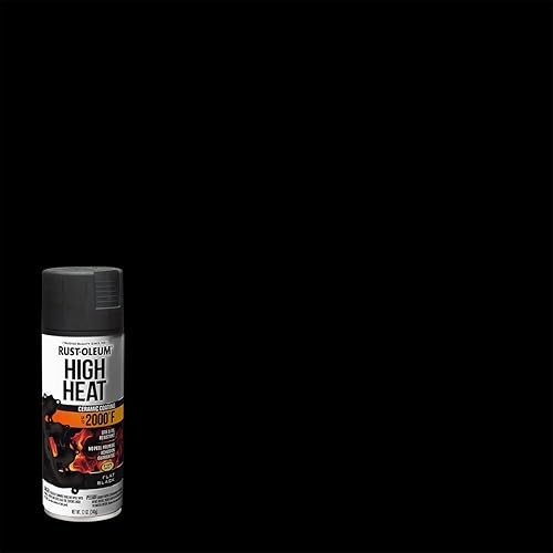 Miniatura 7 de Rust-Oleum 248903 Automotive 340 gr de pintura en spray de alta temperatura 2000 grados Flat Black 248903 - 6 PK