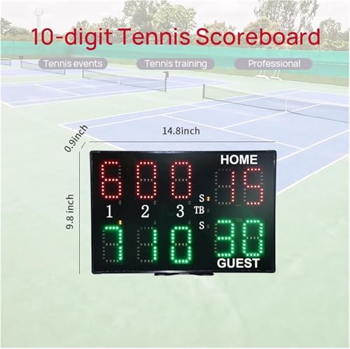 Marcador digital profesional para tenis con control remoto miniatura 2