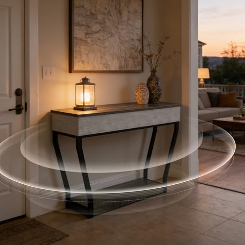 Console Table with Speaker & Wireless Charging Smart 36 Modern Side Table