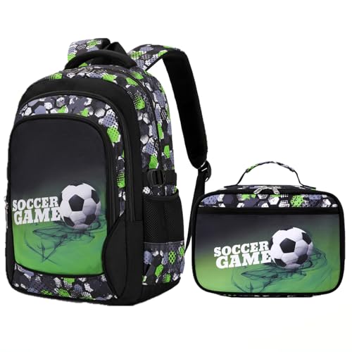 Image of Ladyzone Camo School Backpack Lunch Box Set Lightweight Schoolbag Travel Camp Outdoor Daypack