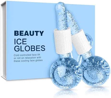 IRENS Ice Globes for Face 2PcsEnhancing Daily Beauty with Ice Globes for Facials, Skin Tightening & Anti-AgingPerfect for Reduction of Puffiness & Wrinkles of Face, Neck & EyesBlue
