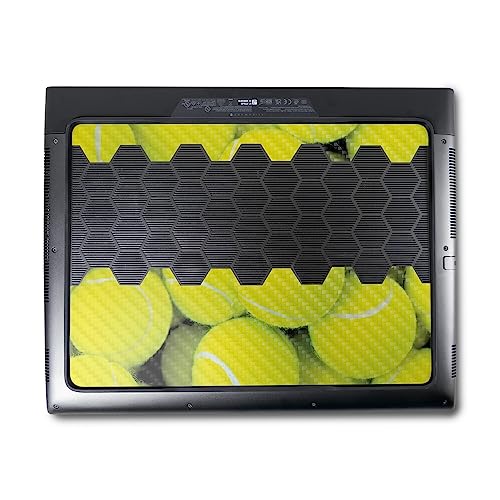 Image of MightySkins Carbon Fiber Skin Compatible With Alienware M18 R1 (2023) Full Wrap Kit - Tennis Is Life | Protective Durable Textured Carbon Fiber Finish | Easy To Apply & Change Styles | Made in the USA
