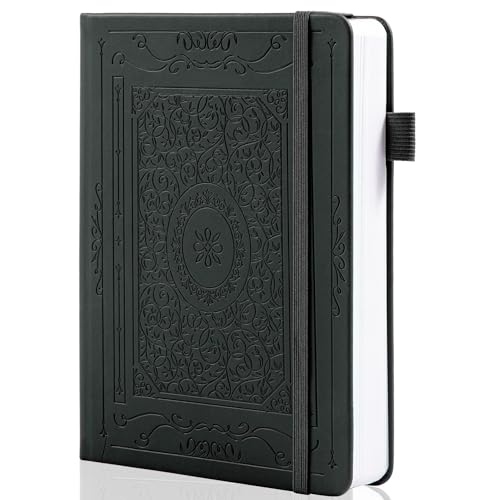 TIEFOSSI Cuaderno Bullet Dotted Journal, papel grueso numerado de 160 g/m², cuaderno de cuadrícula de puntos de tapa dura A5 para mujeres, hombres, trabajo, escritura, Bullet Journaling, dibujo