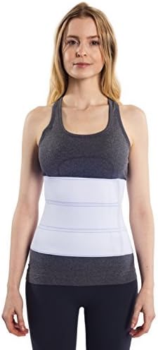 NYOrtho Abdominal Binder Lower Back Support Belt - Compression Wrap for Men and Women (45" - 60") 3 Panel - 9"
