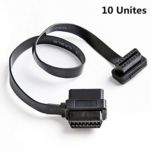 Hottest Sale bbfly-A9 OBD II OBD2 16 Pin Splitter Extension 1x Male and 2X Female Extension Cable Adapter (2FT/60CM) (10 Pack)