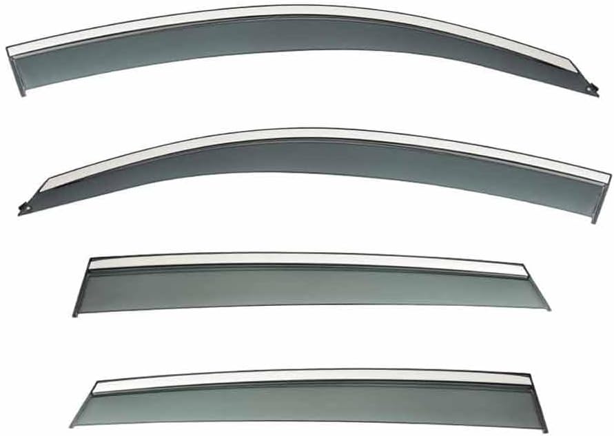 Car Windshield Rain Guards for Audi Q5 E-tron LWB MK2-80A 2018-2024, Front Rear Window Wind Deflectors Visors Waterproof Deflector Windows Exterior Accessories