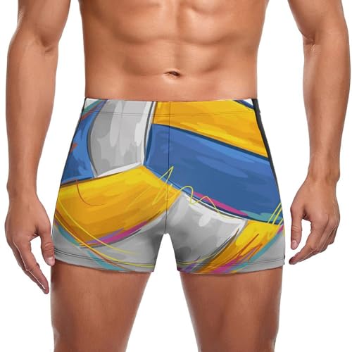 Maillot de bain homme type boxer contre les frottements pour le sport