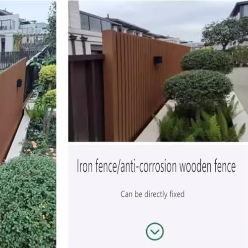 Heavy Duty Weatherproof Slatted Privacy Fence for Backyard, Yard Border, Patios, Apartments & Parks - Durable Outdoor Screen & Garden Barrier