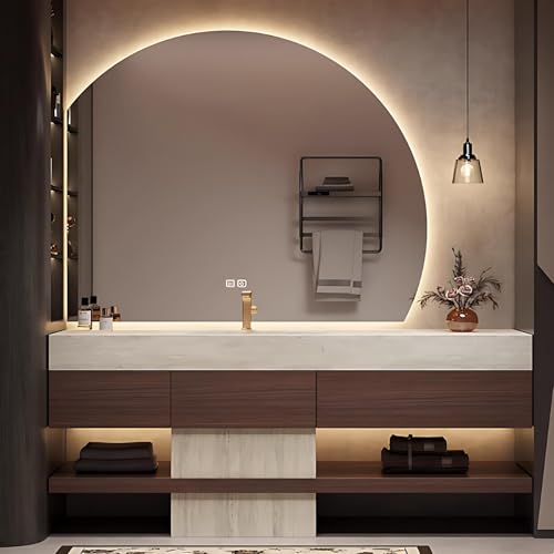 ZGNBSD 48 inch Bathroom Vanity with Sink - Floating Bathroom Vanity with Sink and Smart Defog Mirror, Modern Bathroom Sink Cabinet with 3 Drawers, Complete Accessories