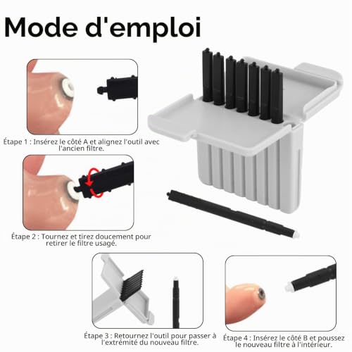 32 Pièces Filtre Anti-Cérumen pour Prothèse Auditive + Brosse de Nettoyage – vue 5