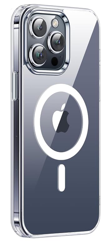 MOBIKTC for Apple iPhone 15 Pro Max Clear Case with Wireless Chrging Supported-Transperen MGF