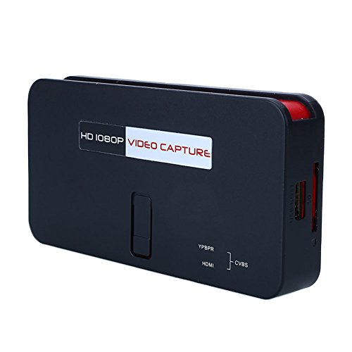 Del-Digital HDMI Game Video Capture Box 1080P HD Video Recorder Capture Card for Xbox One/360 PS4/3 Wii U Nintendo Switch, MIC IN for Voiceover/Commentary, Support Live Streaming