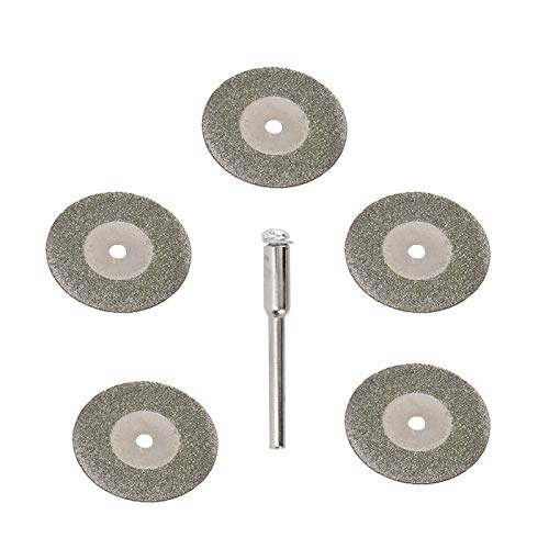 3Mirrors Aluminum Tungsten Electrode Sharpener Grinder Head Tig Welding Tool With Cut-Off Slot Multi-Angle & Offsets, 5X 25Mm Double Diamond Wheels, 1X Connecting Rod #TOP6