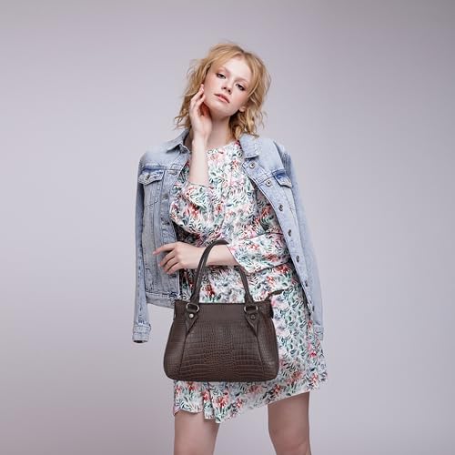 Image of DORPER MONEY Hill Full-Grain Durable Leather Top-Handle satchel Tote Handbags & Shoulder Sling Bags For Women Office Branded Stylish Latest