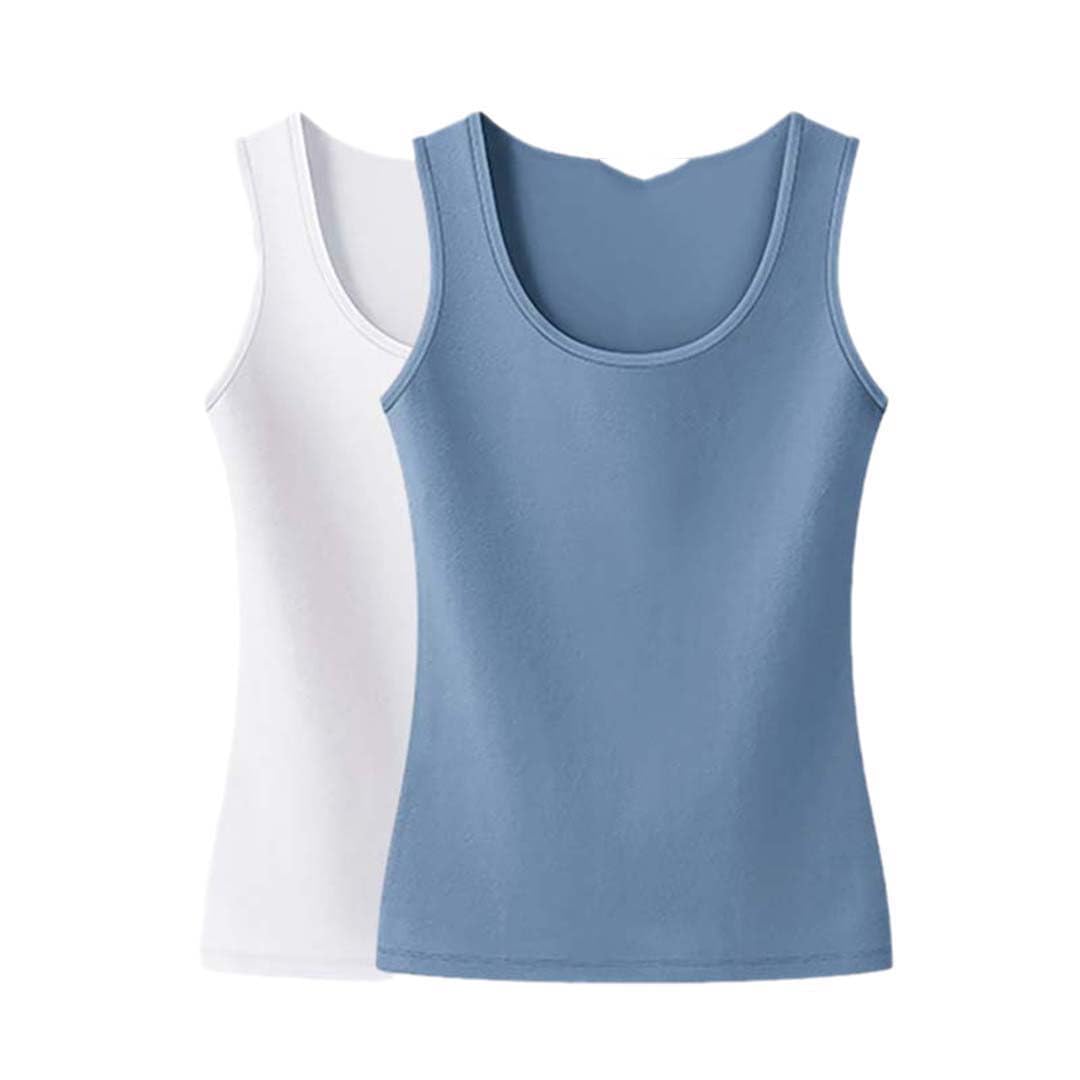 Women Sleeveless Summer Tops for Woman Cottton Casual Women T-Shirts O-Neck Tank for Girls Solid Clothes for Lady