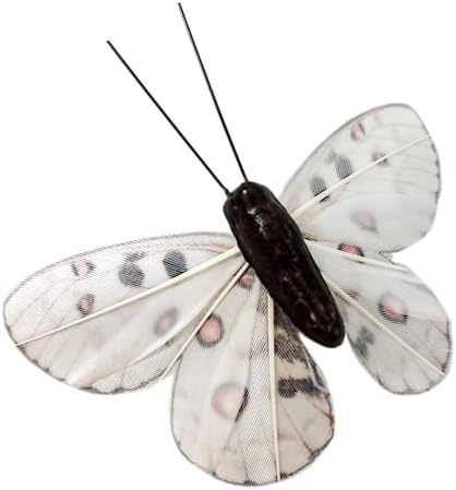 YCHTEWY-Feather Fake Butterfly for Craft Decoration Set of 12 pcs Wedding Home Flower Pot Christmas Party Spring Home Decor Floral… image 5