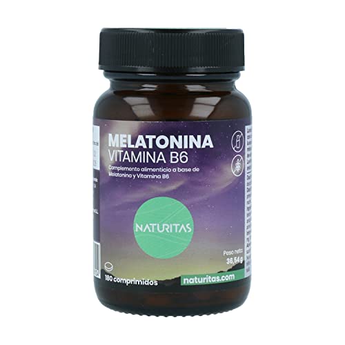 Melatonina 1,95 mg 180 Comprimidos Naturitas Essentials | Conciliación del sueño | Mejora la calidad del sueño y refuerza sistema inmunológico | Melatonina y vitamina B6