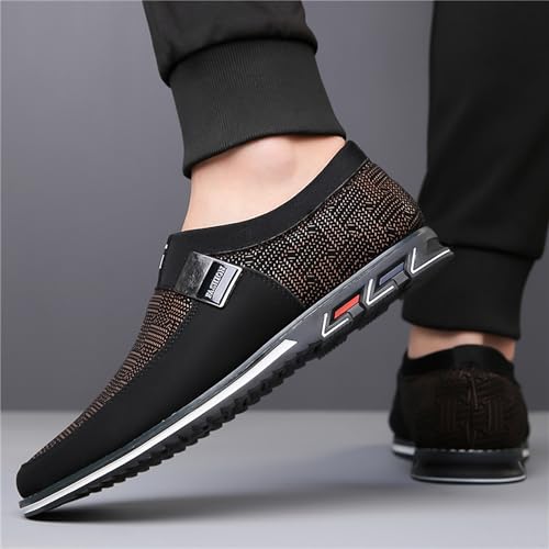 Image of Veslesth Men Casual Shoes Sneakers Loafers Comfort Walking Shoes Fashion Driving Shoes Luxury Leather Shoes for Male Business Work Office Dress Outdoor