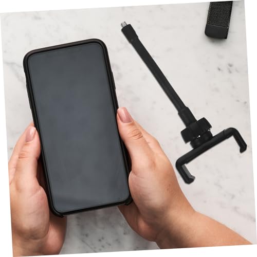 3 Pecas Clipe De Telefone De Mangueira Braçadeira De Telefone Pescoço De Ganso Ventosa Monopé Tripé