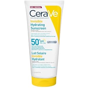CeraVe Onzichtbare vochtinbrengende zonnebrandcrème SPF 50+