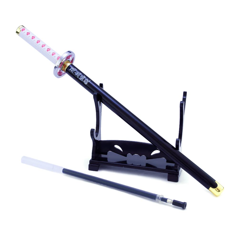 ROSETOR 1pc Demon Slayer Gel Pen Tsuyuri Kanao Weapon model for gift,Collection,writing(Black), ONE SIZE