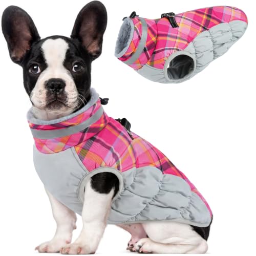 Image of Lelepet Dog Coat Warm Dog Winter Coat Waterproof Dogs Jacket with Harness