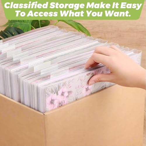Image of 36 Pack 12 x 12 Scrapbook Paper Storage Organizer, Clear Scrapbook Paper Organizer, PVC Craft Cardstock Storage with Sealing Design Holds Cardstock Vinyl Files Photos