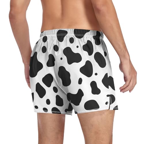 ALAZA Leopard Print Animal Brown Men's Boxer Cotton Shorts Briefs Underwear Soft Breathable Button S-XXL4