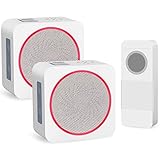 【Modo no molestar】Dependiendo de los diferentes escenarios de vida y trabajo, el modo de suspensión del timbre de radio se puede ajustar indefinidamente o preestablecer a 3, 6, 9 o 12 horas. En este modo, el timbre inalámbrico solo tiene indicadores de luz LED y no hay tonos de llamada para no molestar a la familia latente o estudiante.
