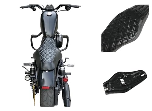 Asiento doble para Sportster SuperLow acabado premium texturizado 3