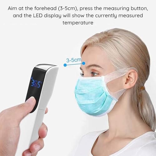 Image of B-Arm Digital Infrared Thermometer with 1 Sec Quick Read (White)|Contactless Thermometer with Dual Modes, C /F conversion, LED Display| Forehead Thermometer for Babies & Adults with Colour Indication