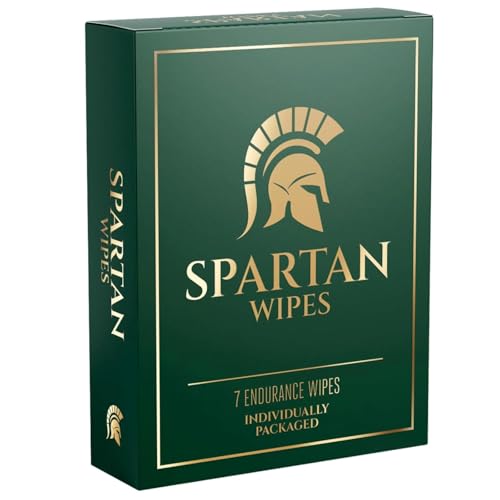 Spartan Wipes Verzögerungstücher für Männer Länger durchhalten & mehr Kontrolle 7 einzeln verpackte Tücher Für Ausdauer & Performance