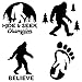 Sasquatch, Bigfoot, Hide and Seek Champion Decals (Black)