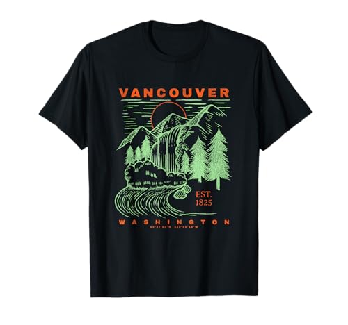 Vancouver Washington Neat - Recuerdo de viaje rústico Vancouver Camiseta