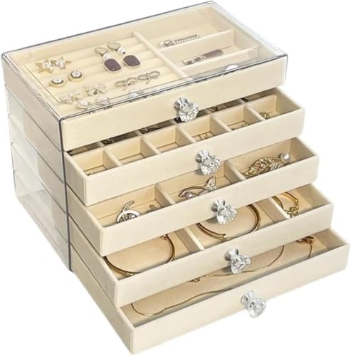 GOTRAFY �����v���X�`�b�N�� �W���G���[�����{�b�N�X �A�N�Z�T���[�P�[�X �C�������O �w�� �l�b�N���X�R���p�N�g�ȃX�y�[�X ���f�B�[�X���� �V���v�����_�� �W�t�� �ق���h�~ �Q�� ���ϑ� �������[ (B,�x�[�W��)