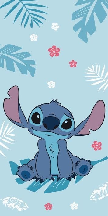 Jerry Fabrics Disney Lilo & Stitch Blaues Strandtuch | Groß 70×140 cm Weich & Saugfähig 100% Baumwolle | Bade-, Pool- & Strandtuch für Kinder | Lebhaftes Stitch-Design | Leicht, Schnelltrocknend Jerry Fabrics Disney Lilo & Stitch Blaues Strandtuch | Groß 70×140 cm Weich & Saugfähig 100% Baumwolle | Bade-, Pool- & Strandtuch für Kinder | Lebhaftes Stitch-Design | Leicht, Schnelltrocknend